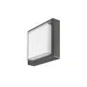 SLV outdoor wall luminaire AINOS SLIDE WL SENSOR CCT square, with sensor, CCT Switch IP65, black