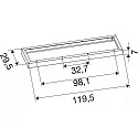 SLV mounting frame PANEL P | PAVANNO, white