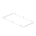 mounting frame PANEL P | PAVANNO, white