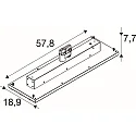 SLV 3-phase luminaire TRACK PANEL IP20, white 