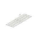 3-phase luminaire TRACK PANEL IP20, white dimmable