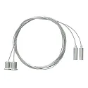 ceiling suspension TUBULAR P 2 pcs., silver