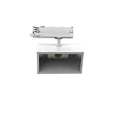 3-phase spot TRACKSPOT P swivelling IP20, white dimmable