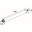 SLV damp-proof luminaire TUBULAR P 150 IP66, white dimmable