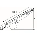SLV spot EASYLIGHT suitable for VDU workstation IP20, white dimmable