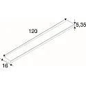 SLV pendant luminaire WORKLIGHT P LINE 120 suitable for VDU workstation IP20, white dimmable