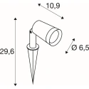 gorund spike luminaire SYNA PLANT round, tiltable IP65