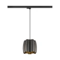 3-phase pendant luminaire HAVEN 25 with lamp socket E27 IP20, black