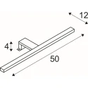 DORISA LED Mirror lamp, long