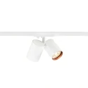 SLV 1-phase spot BIMA 2.0 1PH DOUBLE QPAR51 2 flames, cardanic, with lamp socket GU10 IP20, white