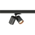 3-phase spot BIMA 2.0 3PH DOUBLE QPAR51 2 flames, cardanic, with lamp socket GU10 IP20, black