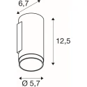SLV wall luminaire GRIP! L WL UP OR DOWN 1 flame, direct GU10 IP20, bronze, black