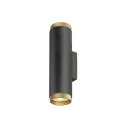 SLV wall luminaire GRIP! L WL UP/DOWN up / down, 2 flames, direct / indirect GU10 IP20, gold, black
