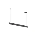 SLV pendant luminaire LINIUS 120 PD PHASE RECESSED built-in version IP20, black dimmable