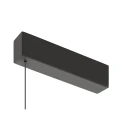 pendant luminaire LINIUS 120 PD DALI ROSETTE DALI controllable, with canopy IP20, brass dimmable