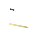 SLV pendant luminaire LINIUS 120 PD DALI ROSETTE DALI controllable, with canopy IP20, brass dimmable