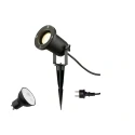 spike luminaire BIG NAUTILUS SET GU10 4000K set of 1, with plug, with lamp socket GU10 IP44/IP65, black dimmable