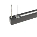 SLV pendant luminaire GLENOS® 2.0 PD 150CM DALI controllable, UGR < 19 IP20, black dimmable