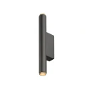SLV wall luminaire GRIP! S WL PHASE UP/DOWN 2 flames, rigid, direct / indirect IP20, gold, black dimmable