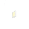 SLV wall and ceiling luminaire SENSER 2.0 18 CW SQUARE PHASE CCT square, CCT Switch IP20, white dimmable