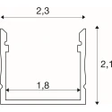 SLV surface profile SURFACE LEDSTRIP PROFIL