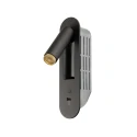 SLV wall recessed luminaire GRIP! S WL DIM USB-C with switch, adjustable, with USB charging function IP20, gold, black dimmable