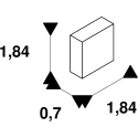 SLV end cap LEDSTRIP CORNER S