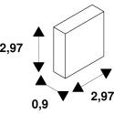 SLV end cap LEDSTRIP CORNER M