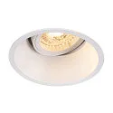 Recessed luminaire HORN-T GU10, 1xGU10, 230V, Clip springs, white
