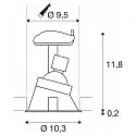 Recessed luminaire HORN-A GU10, 1xGU10, 230V, Clip springs, black