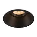 Recessed luminaire HORN-O, 1xGU10, 230V, Clip springs, black