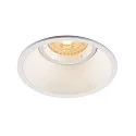 Recessed luminaire HORN-O, 1xGU10, 230V, Clip springs, white
