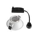 SLV Recessed luminaire HORN-O, 1xGU10, 230V, Clip springs, white