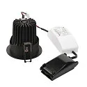 SLV LED Recessed luminaire H-LIGHT 1 LED, 11,5W, 20°, 2700K, incl. driver, clip spring, matt black