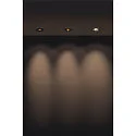 SLV LED Recessed luminaire H-LIGHT 1 LED, 11,5W, 20°, 2700K, incl. driver, clip spring, matt black