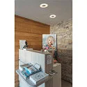 SLV LED Ceiling recessed luminaire OCCULDAS, round, white, 22W, SMD LED, 120°, 3000K, incl. Driver, clip springs