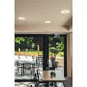 SLV LED Ceiling recessed luminaire OCCULDAS, round, white, 22W, SMD LED, 120°, 3000K, incl. Driver, clip springs