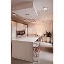 SLV LED Ceiling luminaire OCCULDAS, round, 21W, 30 SMD LED, 3000K, 120°, white