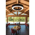 LED Pendant luminaire MEDO RING 60 LED, 35W, 105°, 3000K, black