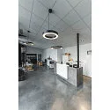 LED Pendant luminaire MEDO RING 60 LED, 35W, 105°, 3000K, black