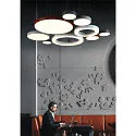 LED Pendant luminaire MEDO RING 90 LED, 58W, 105°, 3000K, black