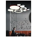 LED Pendant luminaire MEDO RING 90 LED, 58W, 105°, 3000K, black
