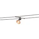 COSMIC, Lamp holder for TENSEO low-voltage wire system, QR-C51, swiveling, 2 items, chrome
