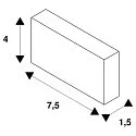 SLV Befestigungsbügel, 1-Phase Hochvoltschiene, integrated version, 1 item