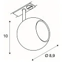 1-Phase Spot LIGHT EYE GU10 Spot, GU10, incl. 1-Phase-adaptor