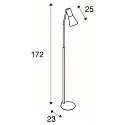 Floor lamp PHELIA, E27, black
