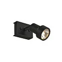 Wall luminaire PURI 1 Ceiling luminaire, GU10, max. 1x50W, with Decoring, black