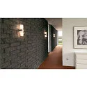 SLV Wall luminaire DENA II Shade Glass alu-brushed