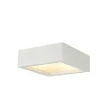 SLV Plaster Ceiling luminaire GL 104 E27, rectangular, white plaster