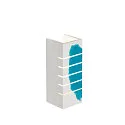 SLV Plaster Wall luminaire GL 100 SLOT, rectangular, white plaster, E14